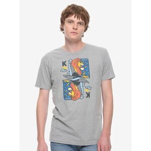 Disney The Lion King Mufasa Playing Card T-Shirt (Small)